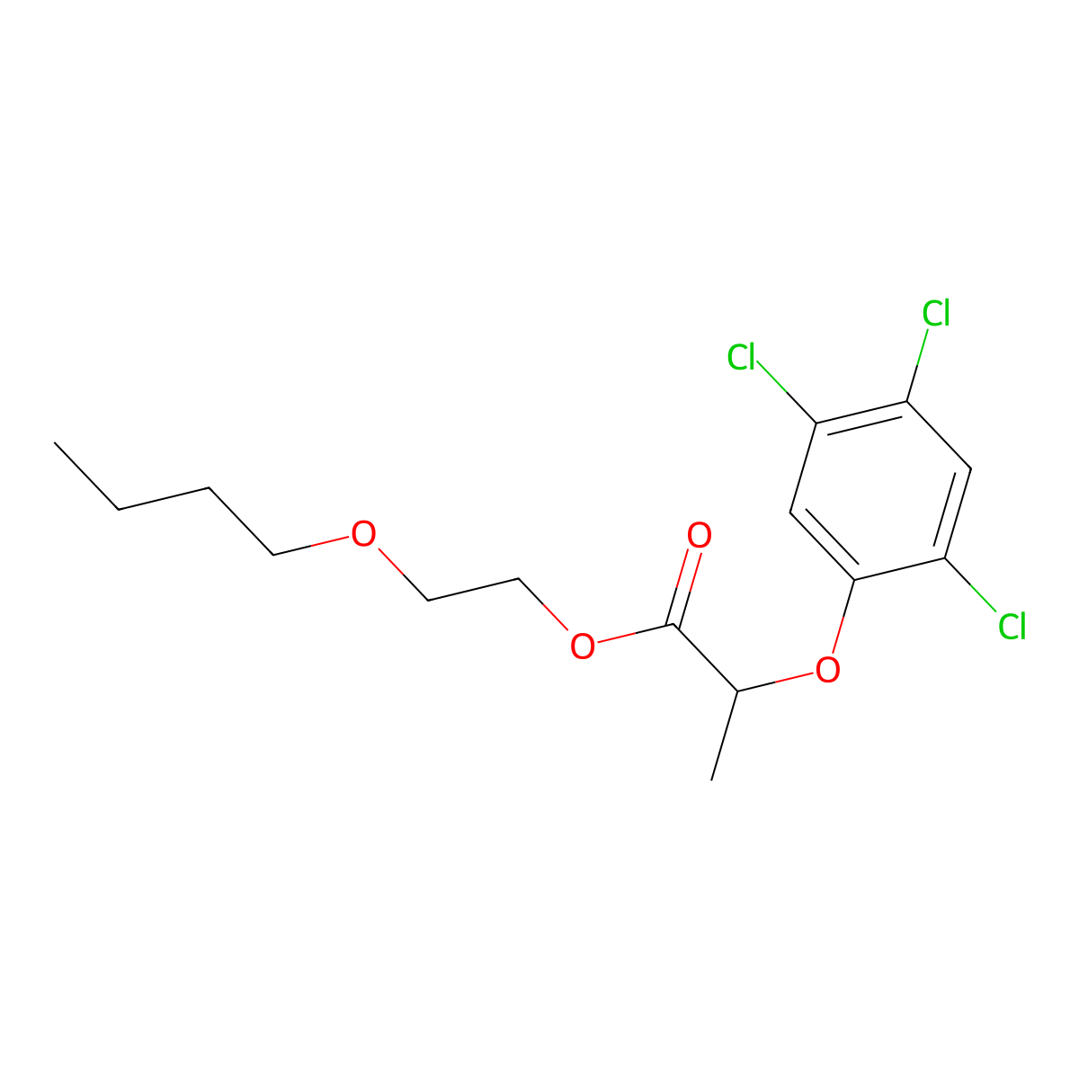 Fenoprop-butotyl molecular structure, CAS 19398-13-1