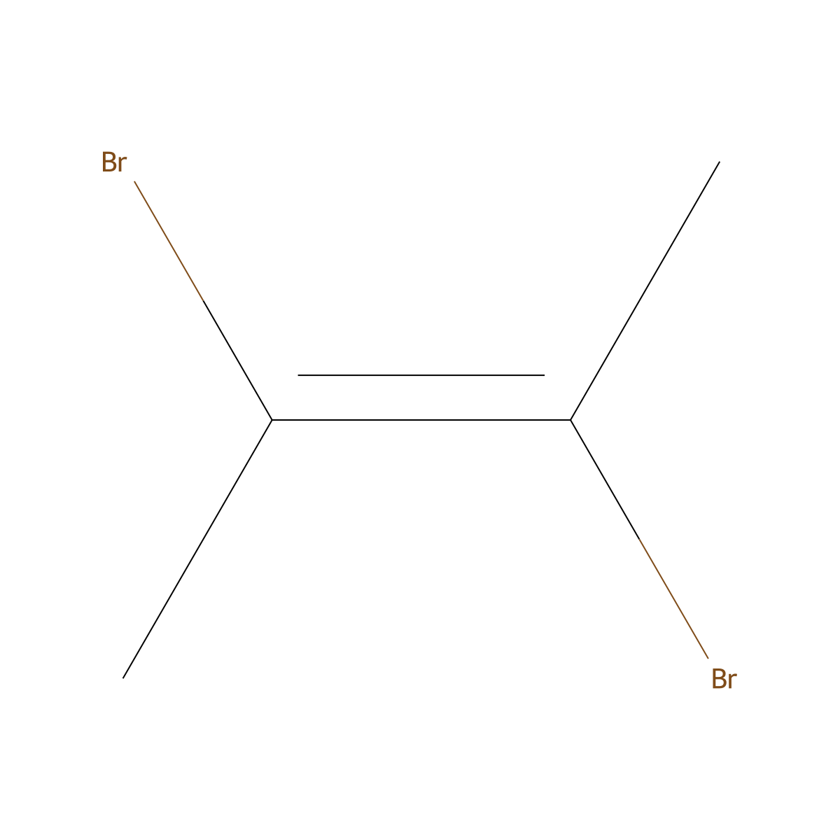 2-Butene, 2,3-dibromo- molecular structure, CAS 19398-48-2