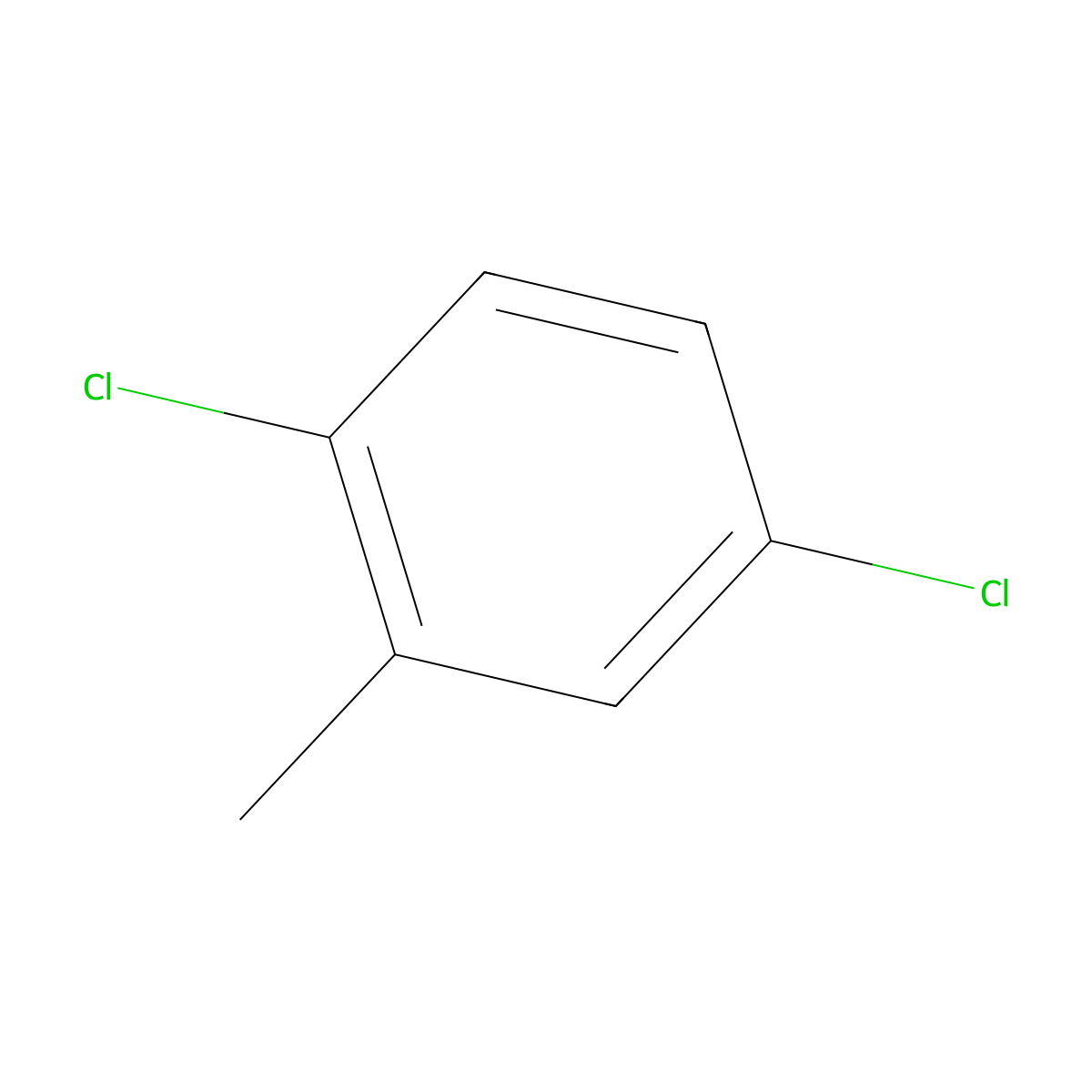 2,5-Dichlorotoluene molecular structure, CAS 19398-61-9
