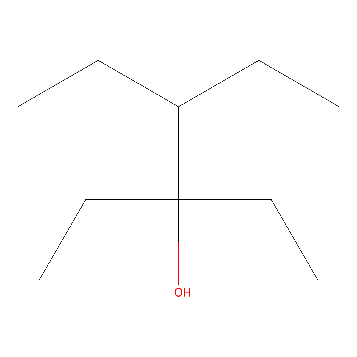 3,4-Diethyl-3-hexanol molecular structure, CAS 19398-78-8