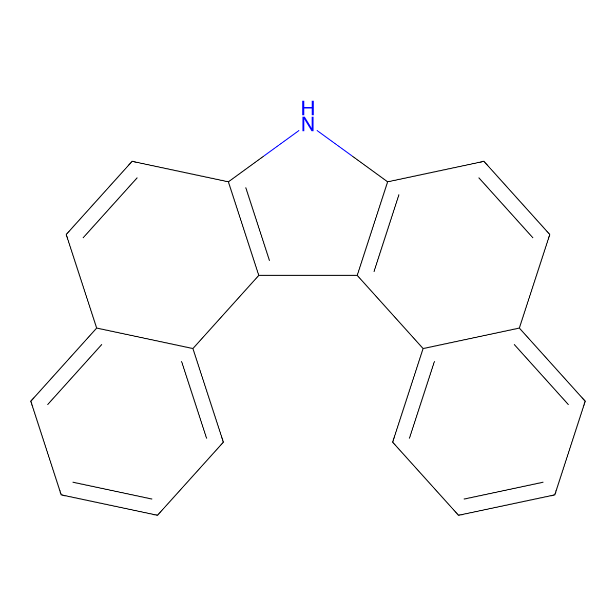 7H-Dibenzo(c,g)carbazole molecular structure, CAS 194-59-2