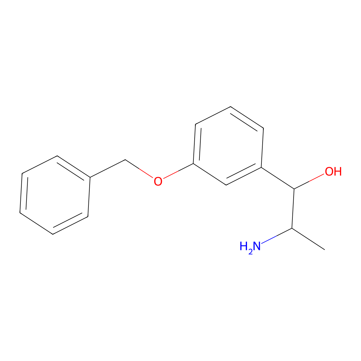 2-Amino-1-[3-(benzyloxy)phenyl]propan-1-ol molecular structure, CAS 1940-82-5