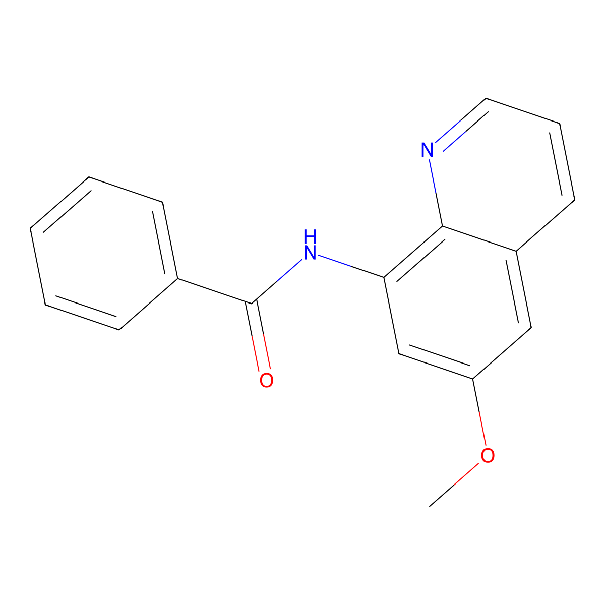 N-(6-methoxyquinolin-8-yl)benzamide molecular structure, CAS 19401-75-3