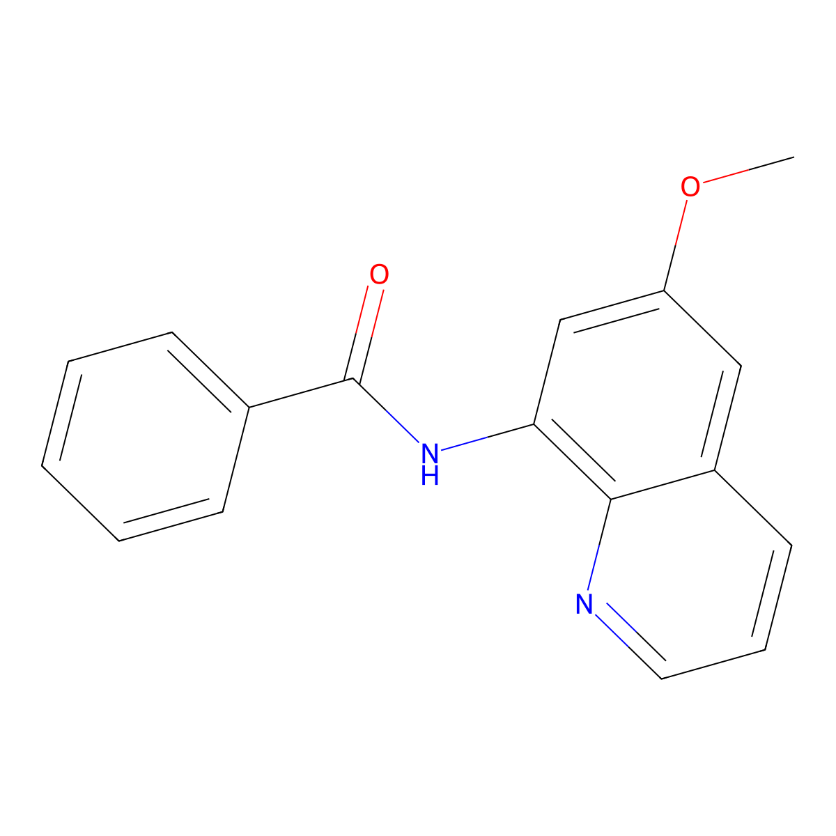N-(6-methoxyquinolin-8-yl)benzamide molecular structure, CAS 19401-75-3