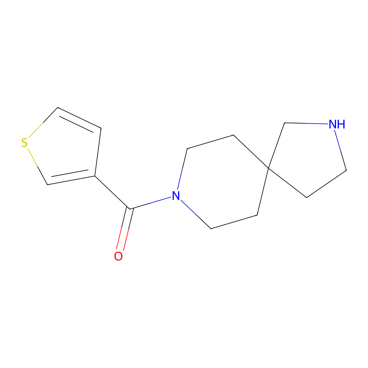 2,8-Diazaspiro[4.5]Decan-8-Yl(Thiophen-3-Yl)Methanone molecular structure, CAS 1940113-95-0