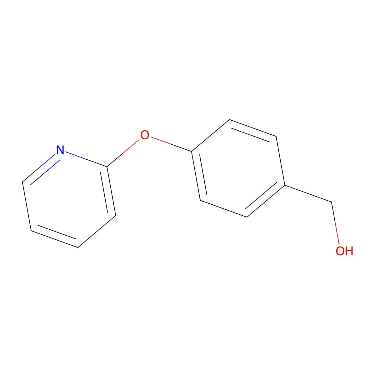 [4-(Pyrid-2-yloxy)phenyl]methanol molecular structure, CAS 194017-70-4