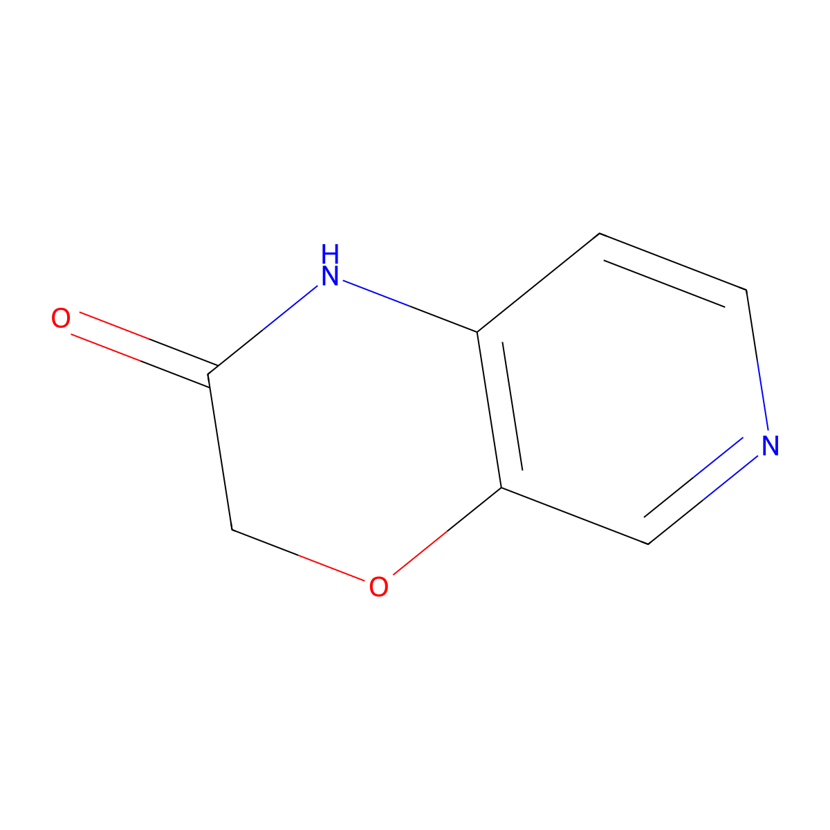 1H-Pyrido(3,4-b)(1,4)oxazin-2(3H)-one molecular structure, CAS 194022-44-1