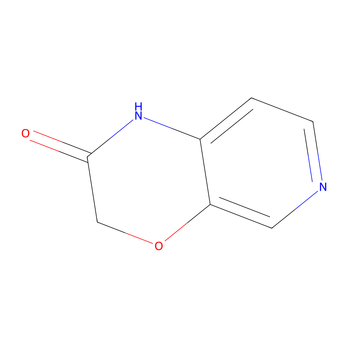 1H-Pyrido(3,4-b)(1,4)oxazin-2(3H)-one molecular structure, CAS 194022-44-1
