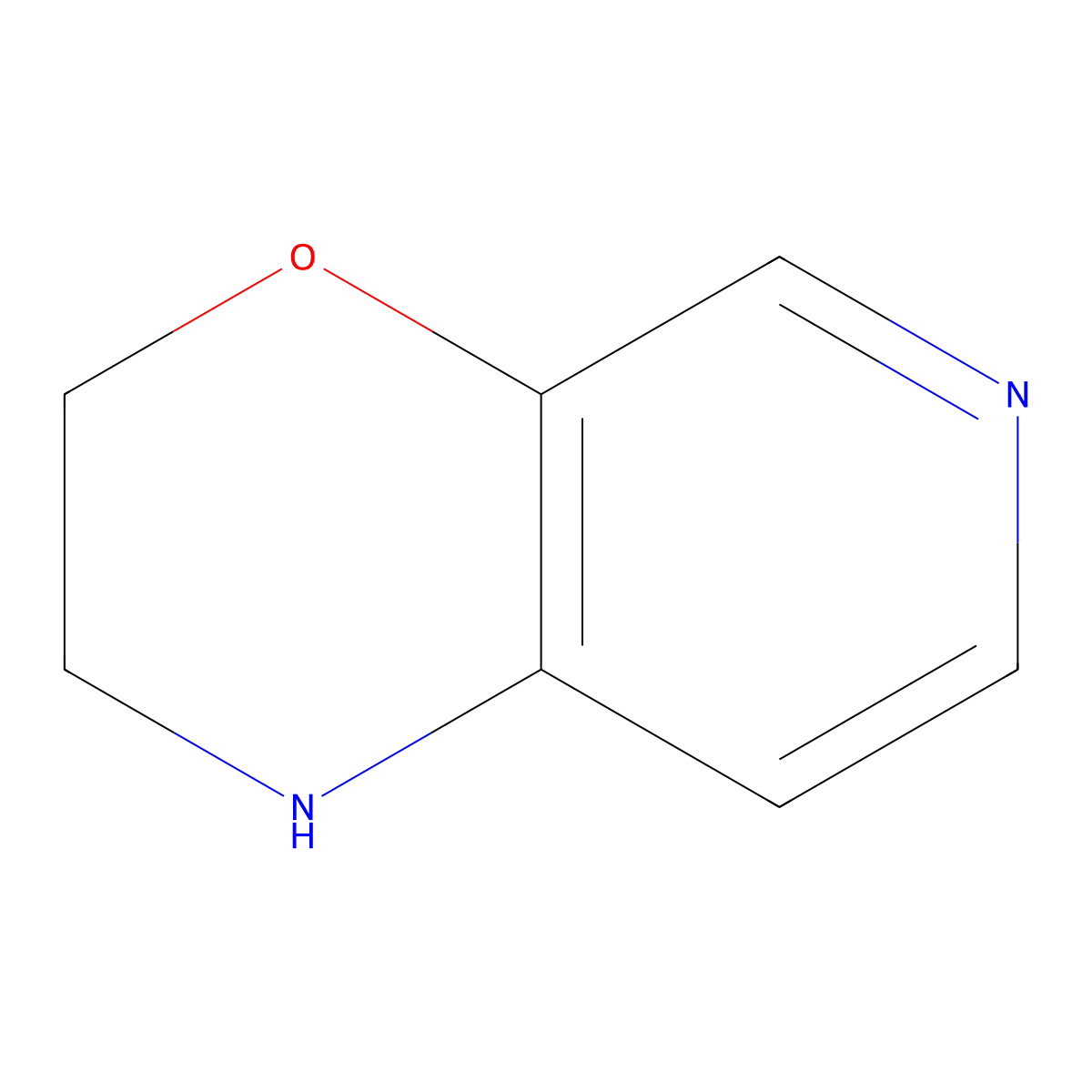 2,3-Dihydro-1H-pyrido[3,4-b][1,4]oxazine molecular structure, CAS 194022-45-2