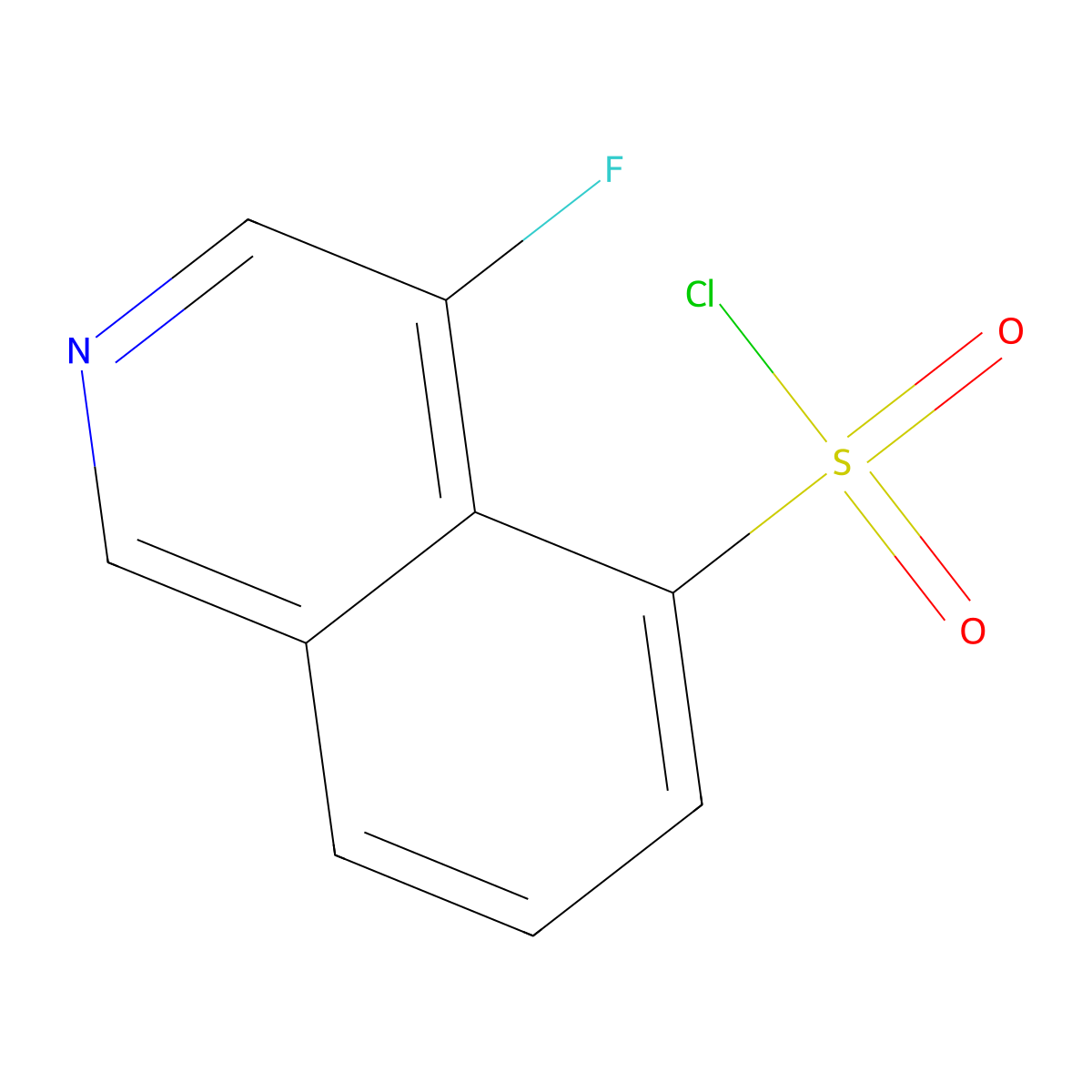 4-Fluoroisoquinoline-5-sulfonylchloride molecular structure, CAS 194032-33-2
