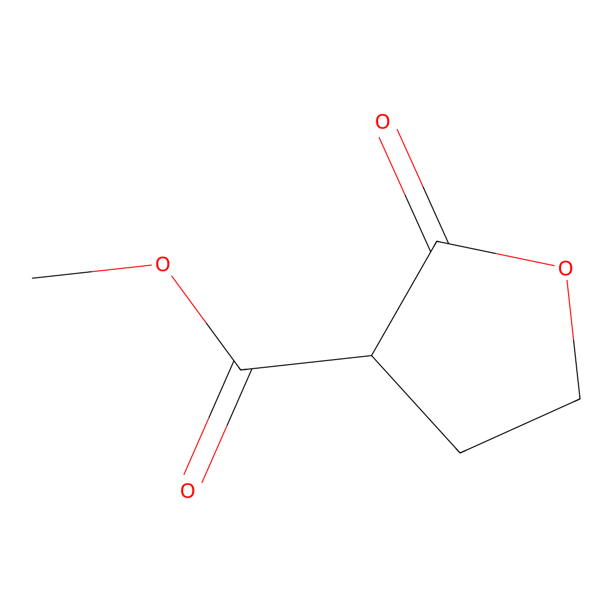 Methyl 2-oxooxolane-3-carboxylate molecular structure, CAS 19406-00-9