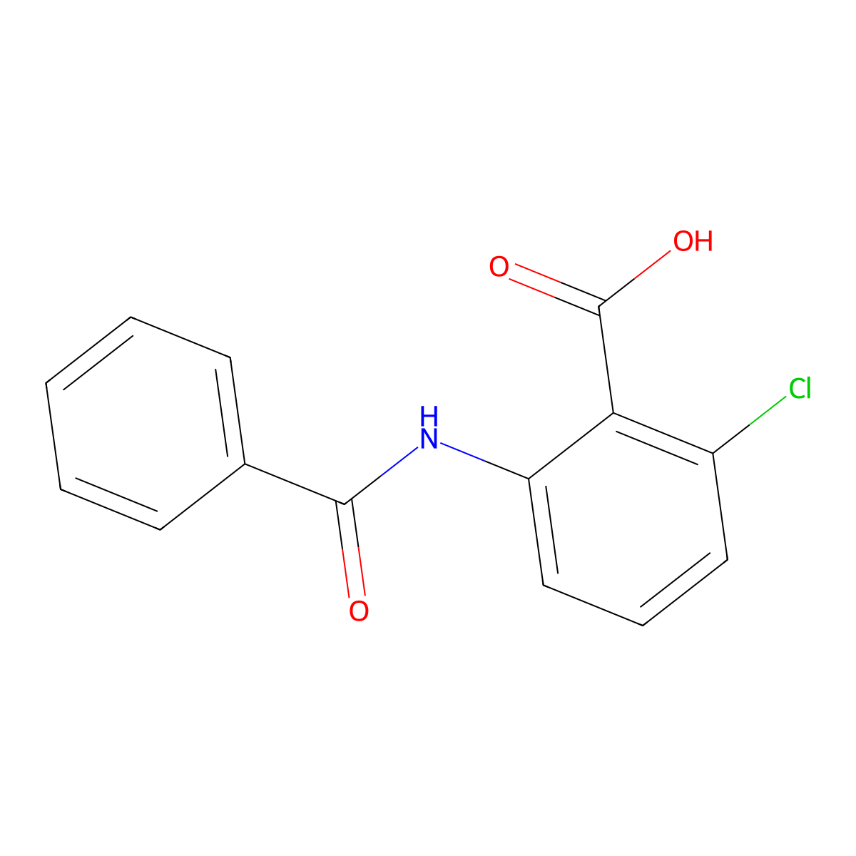 2-(Benzoylamino)-6-chlorobenzoic acid molecular structure, CAS 19407-43-3