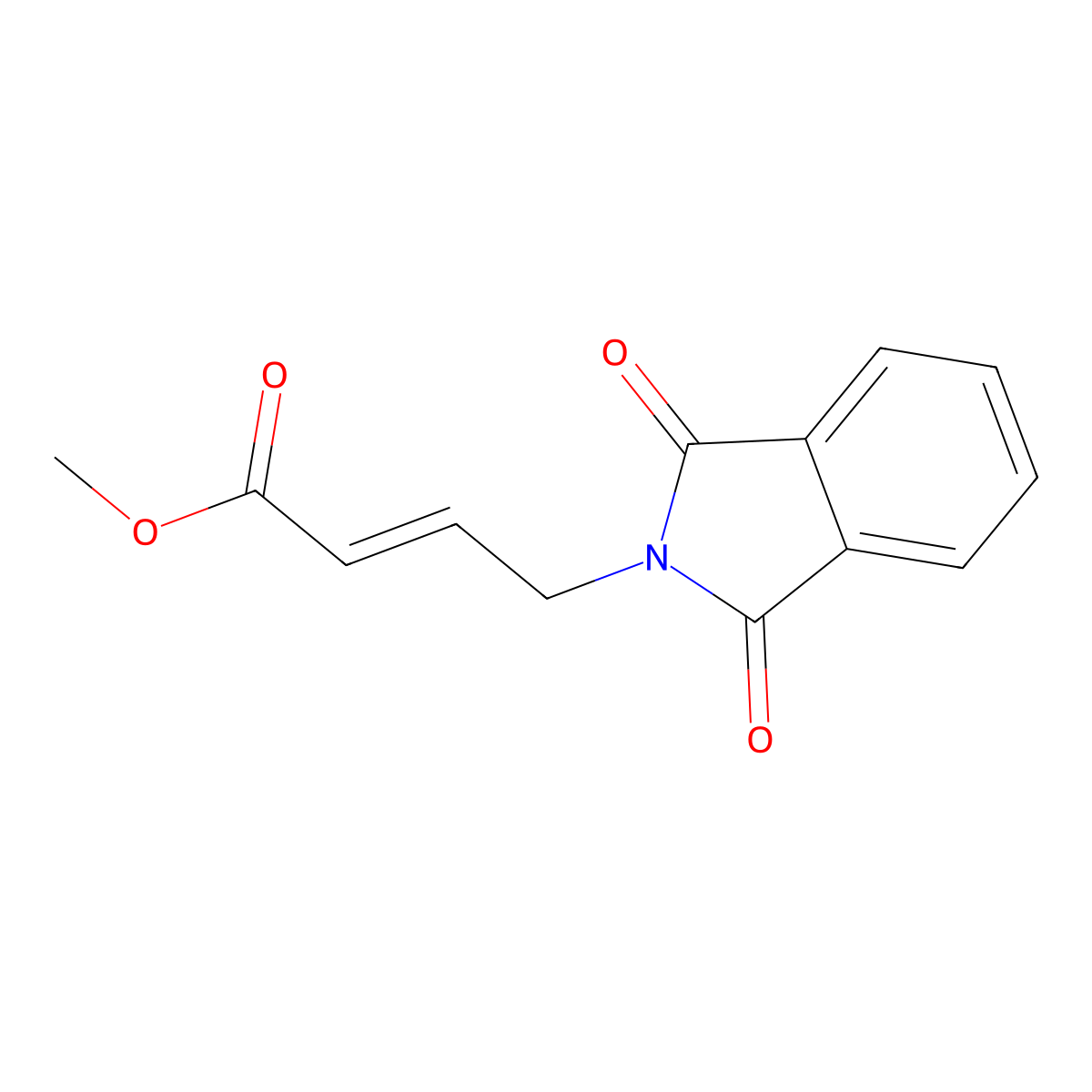 methyl (2E)-4-(1,3-dioxo-1,3-dihydro-2H-isoindol-2-yl)but-2-enoate molecular structure, CAS 194093-31-7