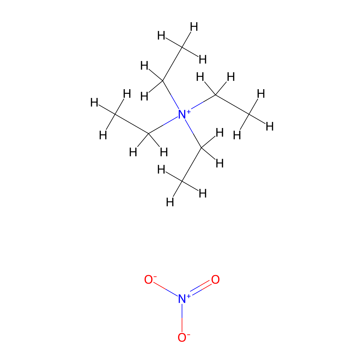 Ethanaminium, N,N,N-triethyl-, nitrate (1:1) molecular structure, CAS 1941-26-0