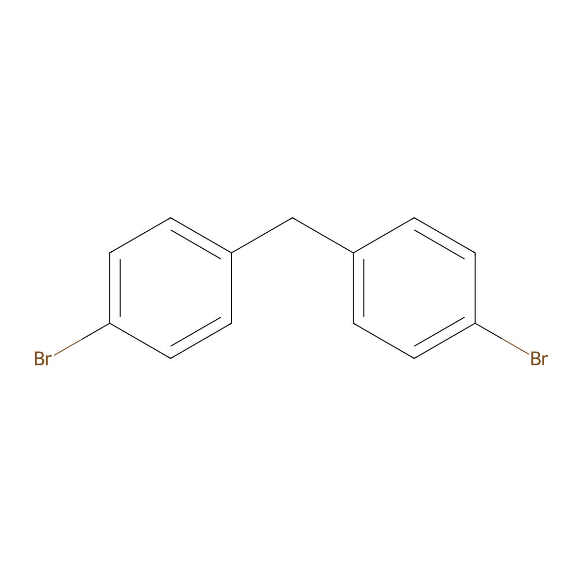 4,4'-Dibromodiphenylmethane molecular structure, CAS 1941-86-2