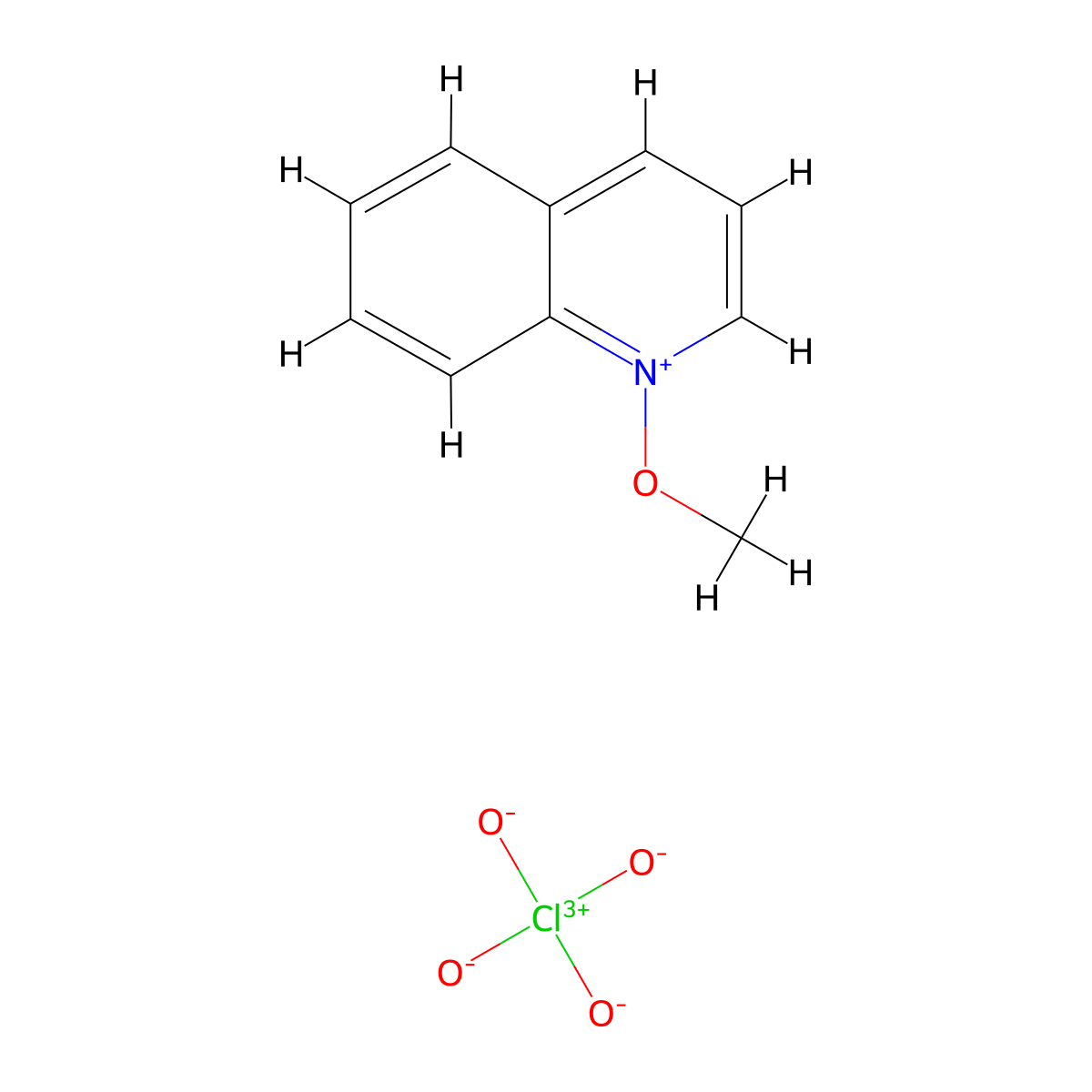 1-Methoxyquinolin-1-ium perchlorate molecular structure, CAS 19411-52-0