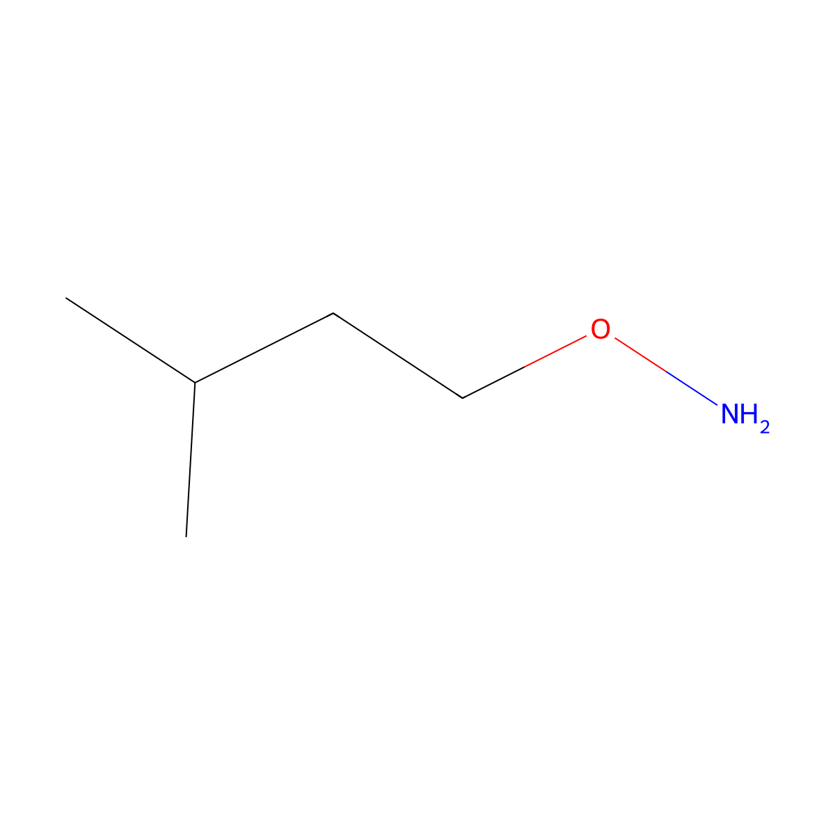 O-Isopentylhydroxylamine molecular structure, CAS 19411-65-5