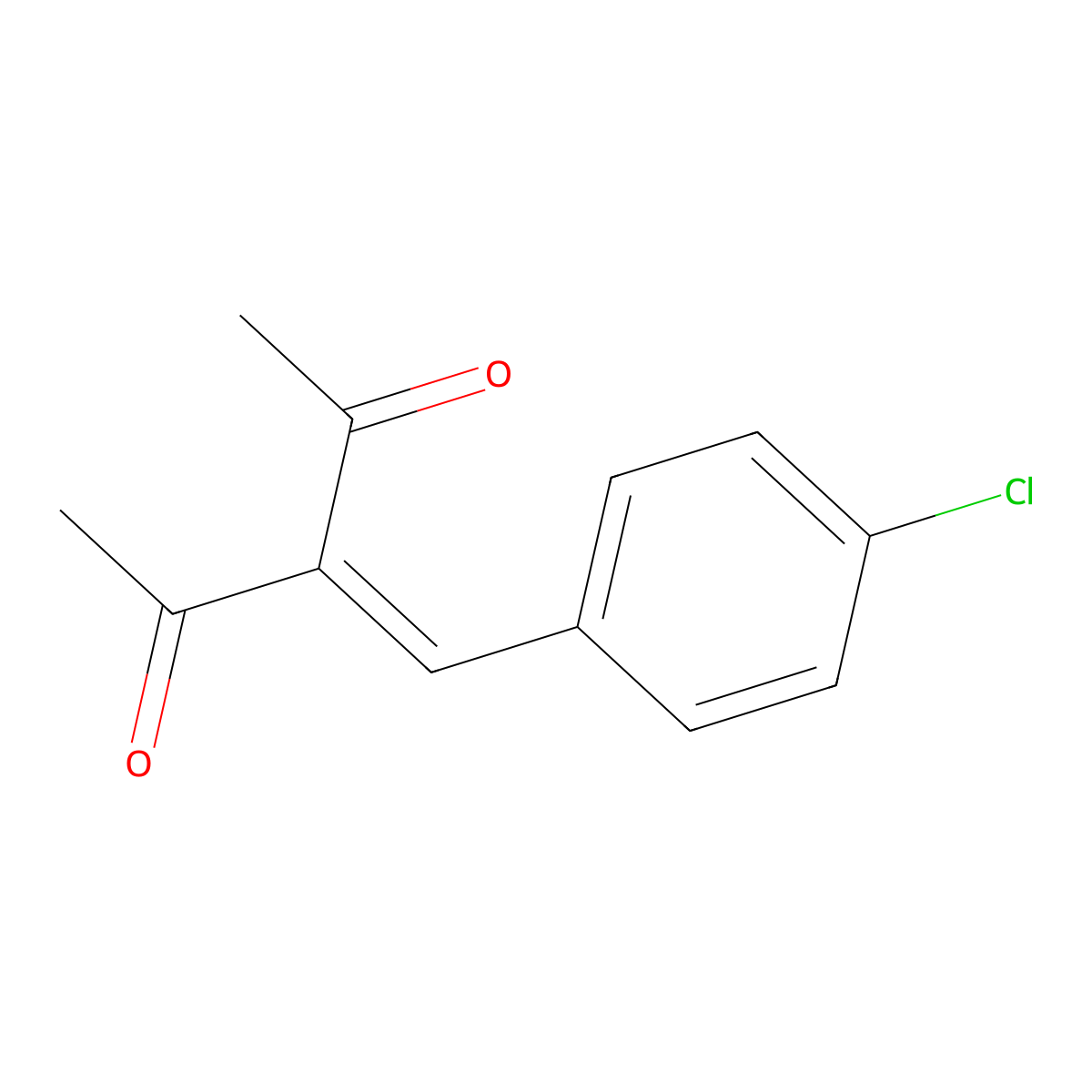 3-(4-Chlorobenzylidene)pentane-2,4-dione molecular structure, CAS 19411-75-7