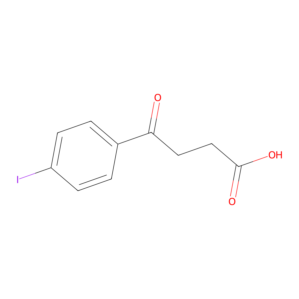 4-(4-Iodophenyl)-4-oxobutanoic acid molecular structure, CAS 194146-02-6