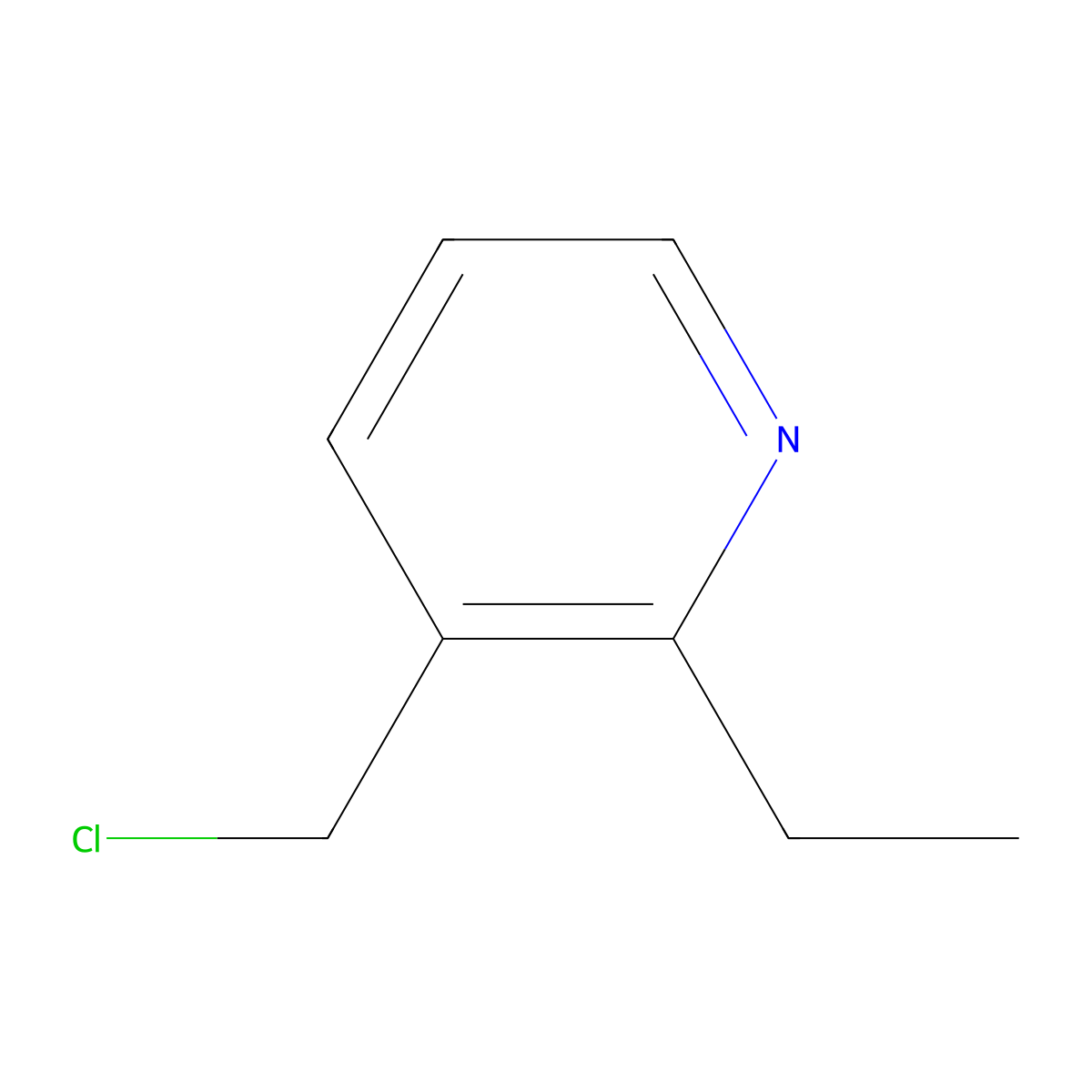 3-(chloromethyl)-2-ethylPyridine molecular structure, CAS 194151-92-3
