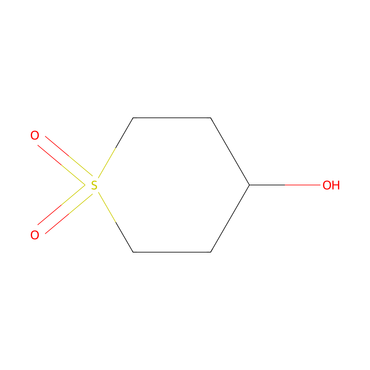 4-Hydroxytetrahydro-2H-thiopyran 1,1-dioxide molecular structure, CAS 194152-05-1