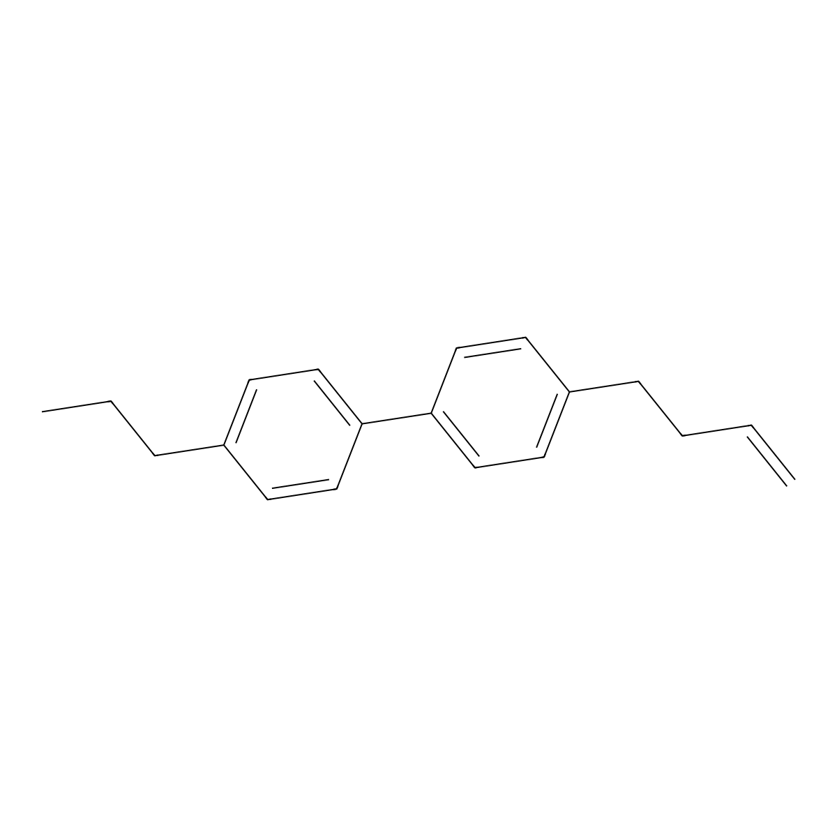 4-(But-3-en-1-yl)-4'-propyl-1,1'-biphenyl molecular structure, CAS 194159-95-0