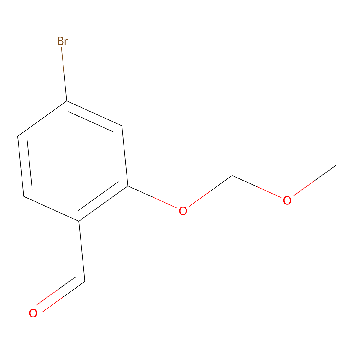 4-Bromo-2-(methoxymethoxy)benzaldehyde molecular structure, CAS 194163-05-8