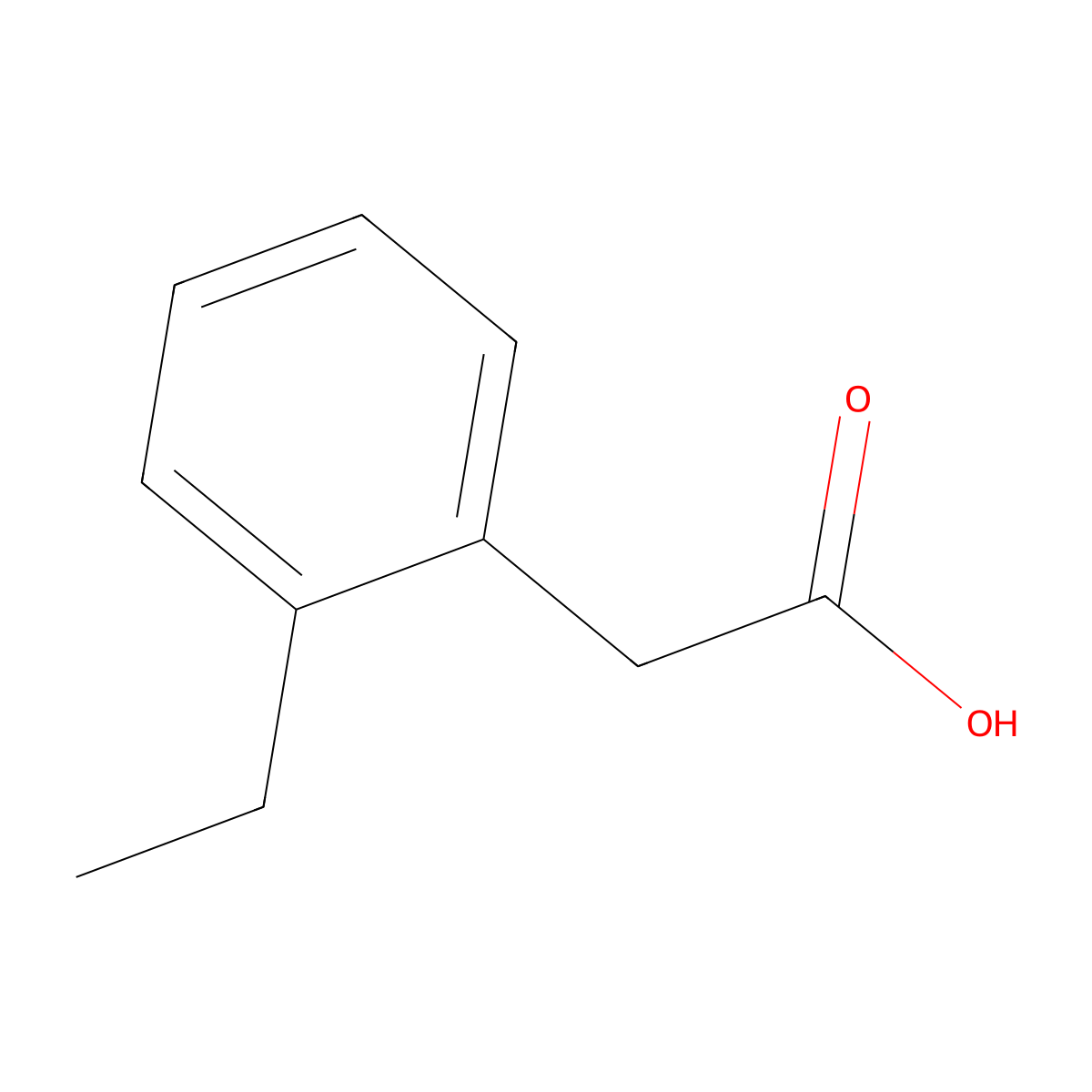 2-(2-Ethylphenyl)acetic acid molecular structure, CAS 19418-95-2