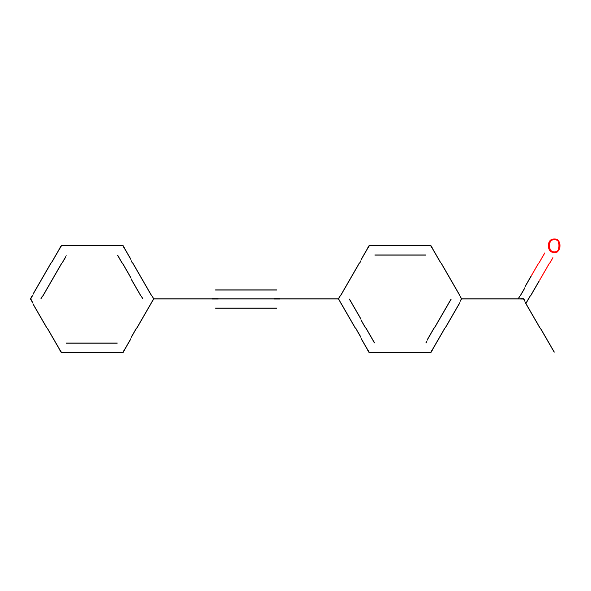 1-[4-(2-Phenylethynyl)phenyl]ethanone molecular structure, CAS 1942-31-0