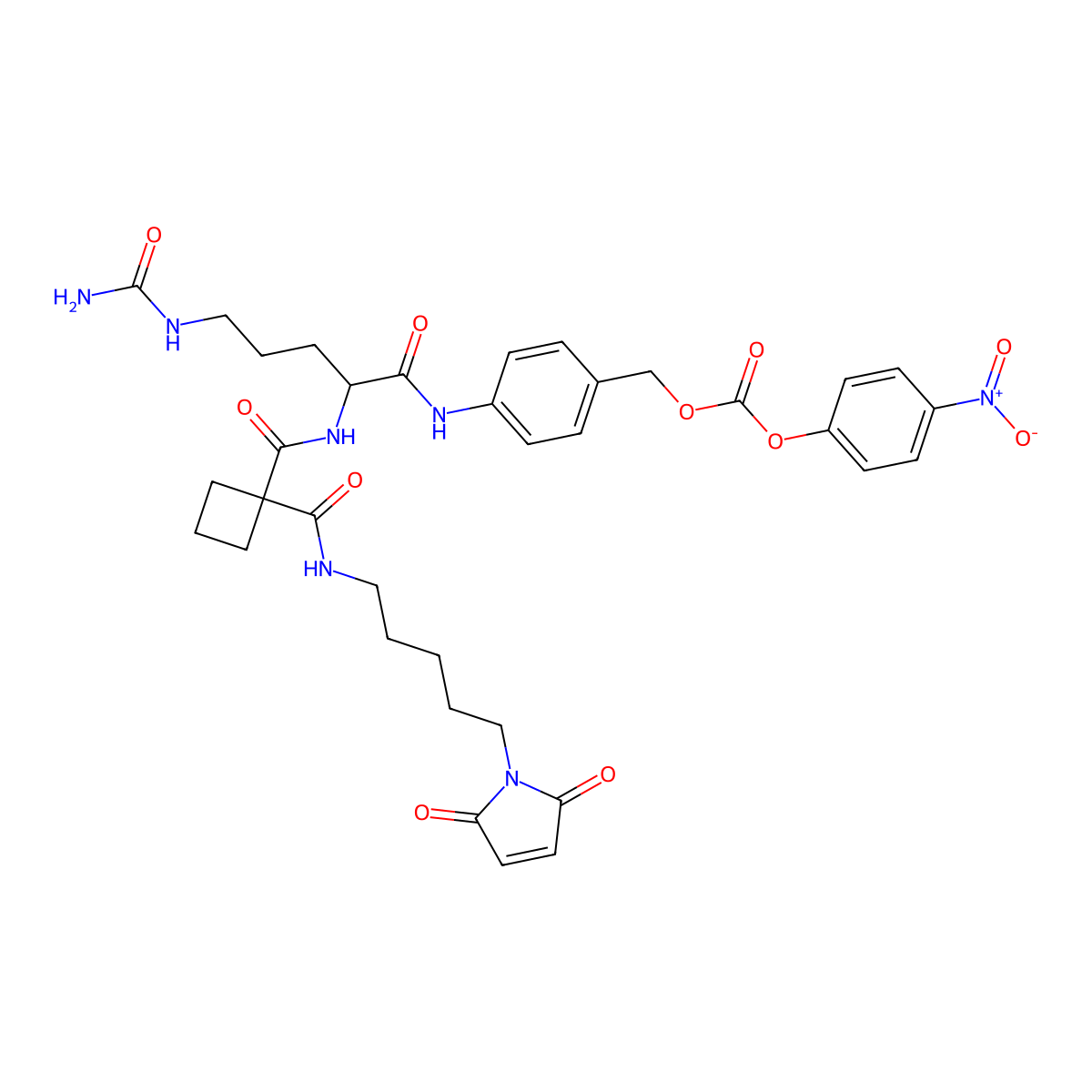 Mal-Amide-cBu-Cit-PAB-PNP molecular structure, CAS 1942000-35-2