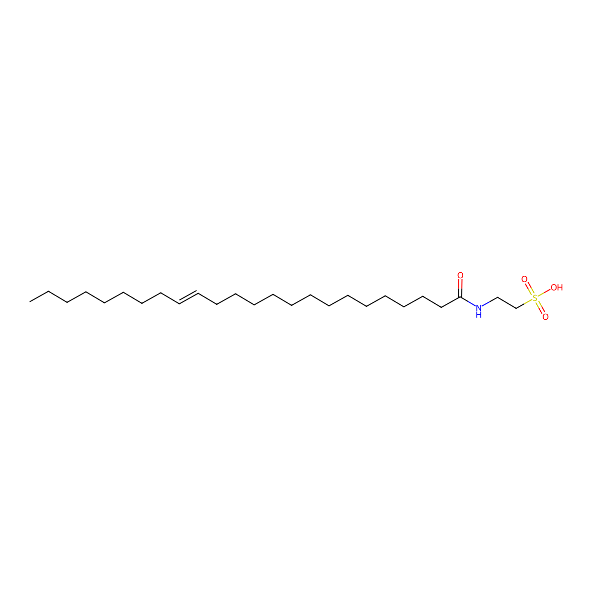 2-(Tetracos-15-enoylamino)ethanesulfonic acid molecular structure, CAS 1942003-30-6