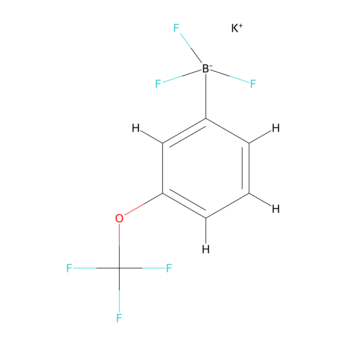 Potassium trifluoro[3-(trifluoromethoxy)phenyl]boranuide molecular structure, CAS 1942010-94-7