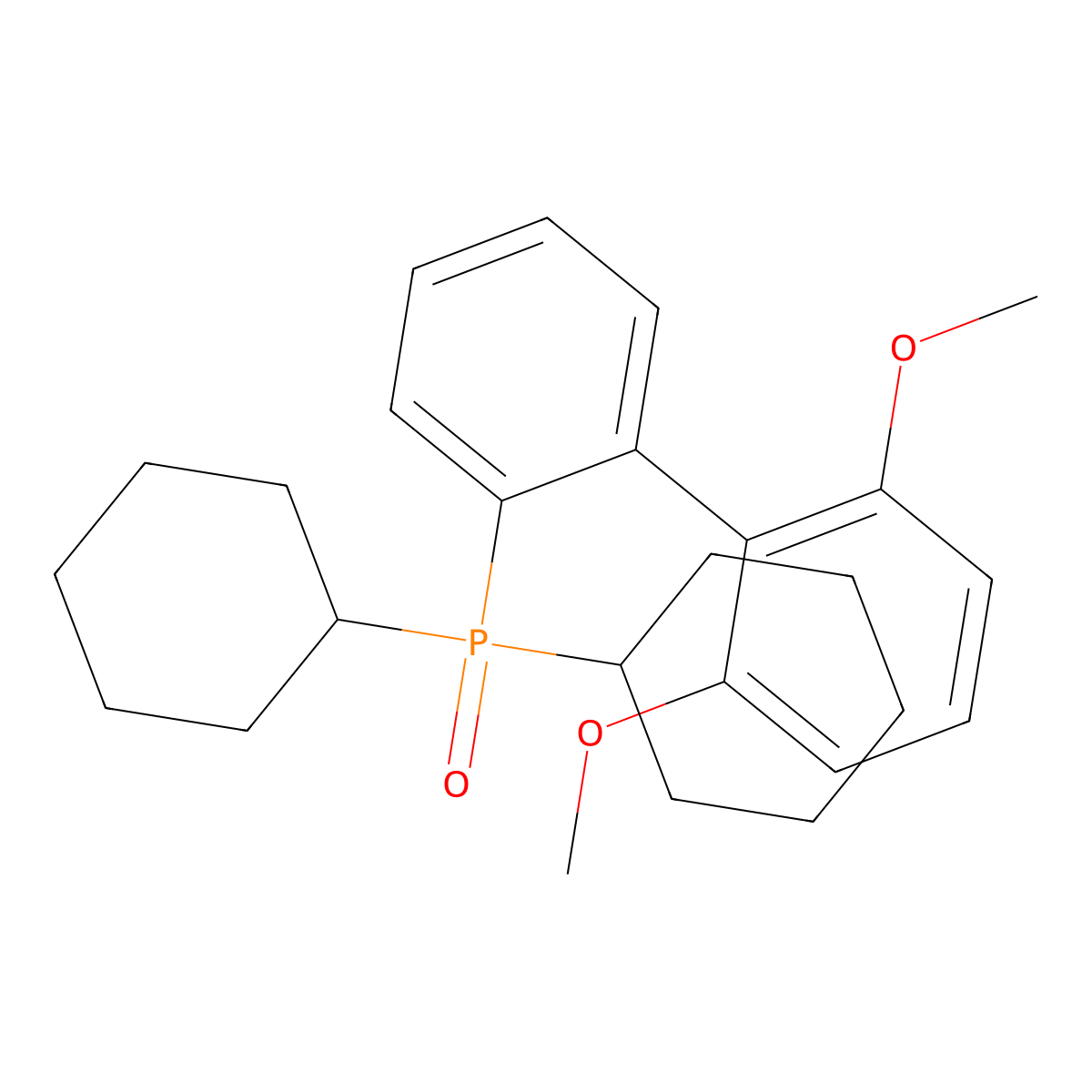 Dicyclohexyl(2',6'-dimethoxy[1,1'-biphenyl]-2-YL)phosphine oxide molecular structure, CAS 1942029-12-0