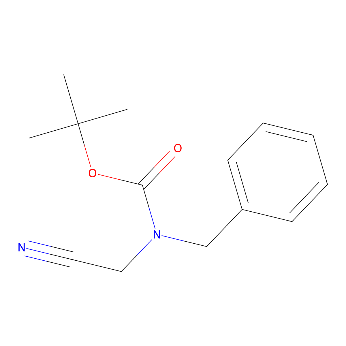 Tert-butyl benzylcyanomethylcarbamate molecular structure, CAS 194207-87-9