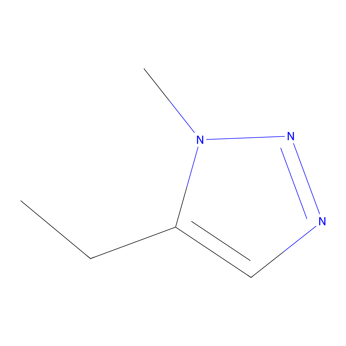 5-ethyl-1-methyl-1H-1,2,3-triazole molecular structure, CAS 194209-19-3