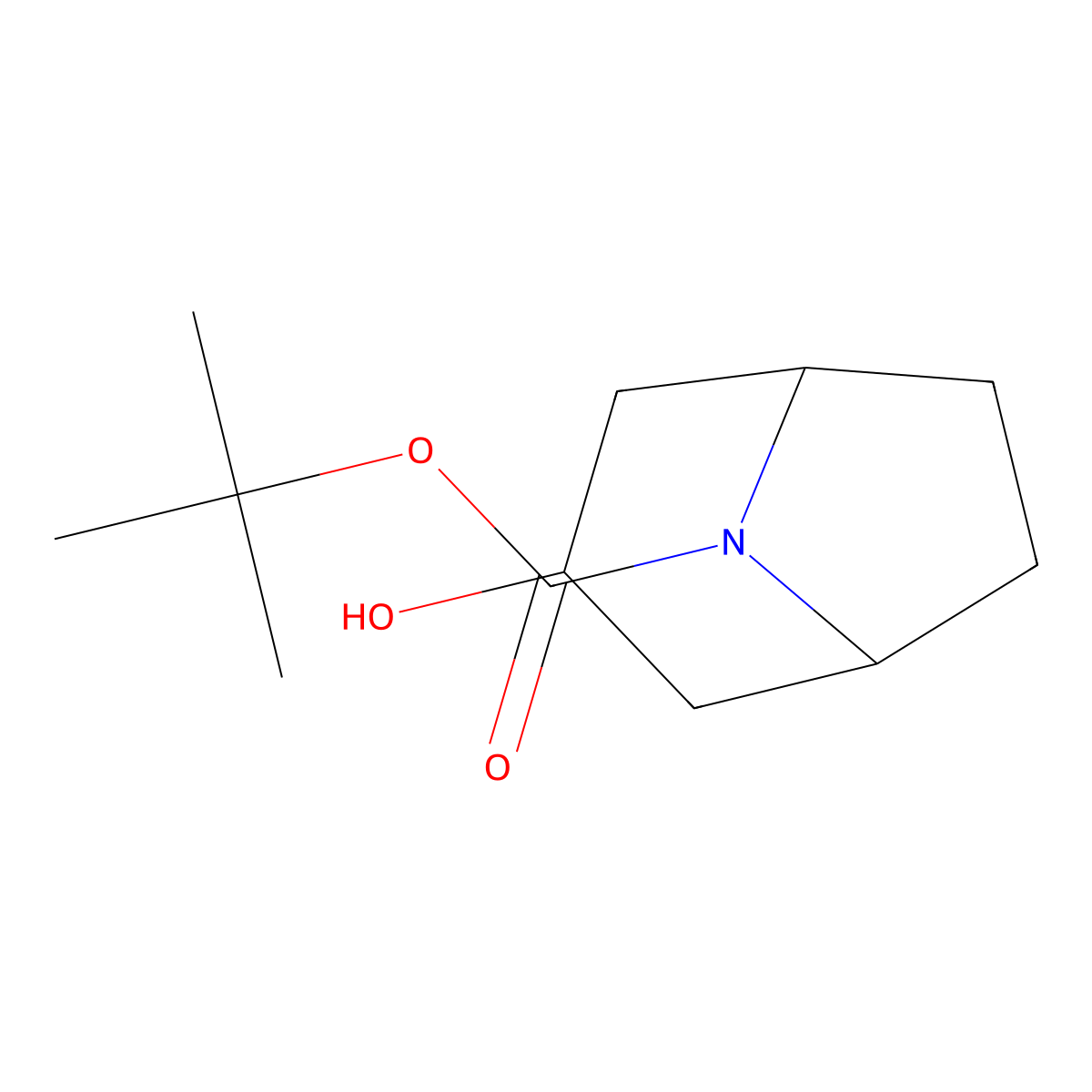 tert-Butyl 3-endo-3-hydroxy-8-azabicyclo(3.2.1)octane-8-carboxylate molecular structure, CAS 194222-05-4