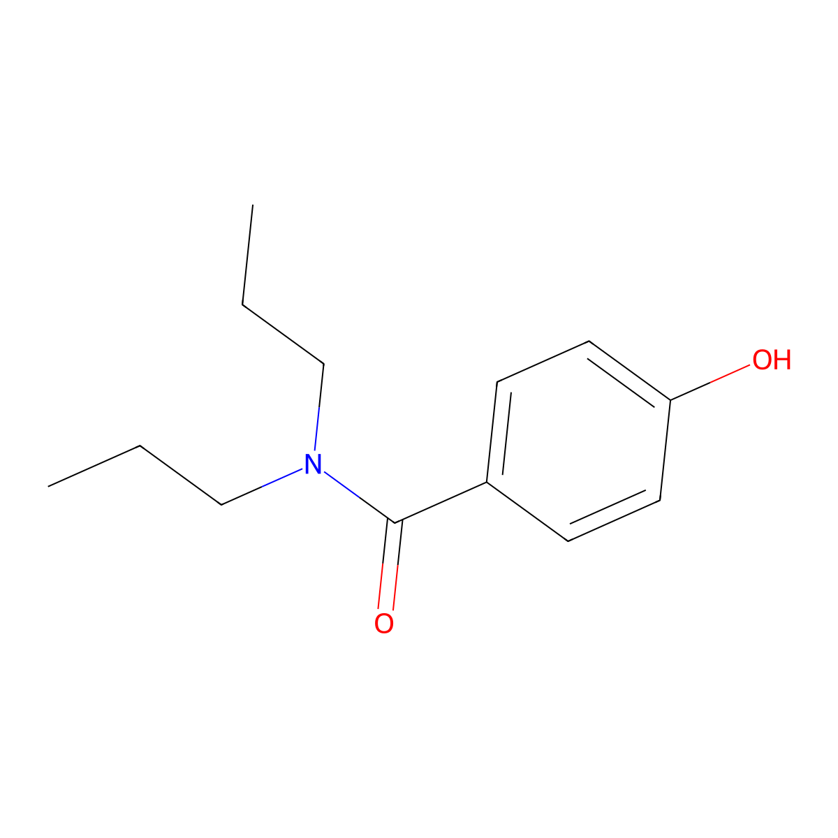 4-Hydroxy-N,N-dipropylbenzamide molecular structure, CAS 194225-11-1