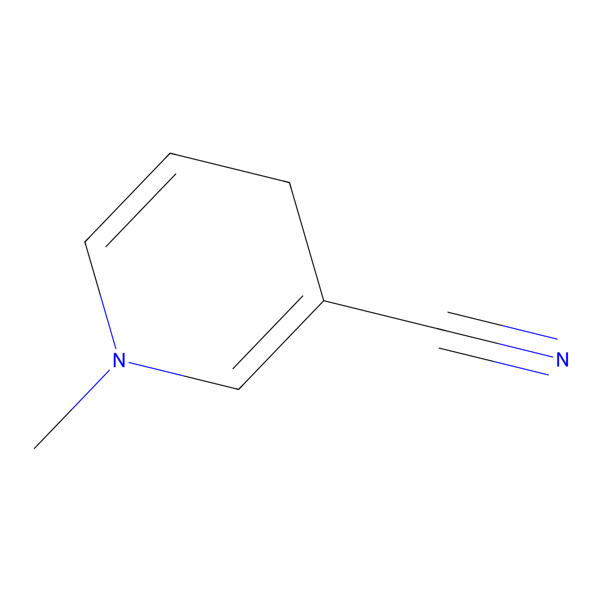 1-methyl-4H-pyridine-3-carbonitrile molecular structure, CAS 19424-15-8