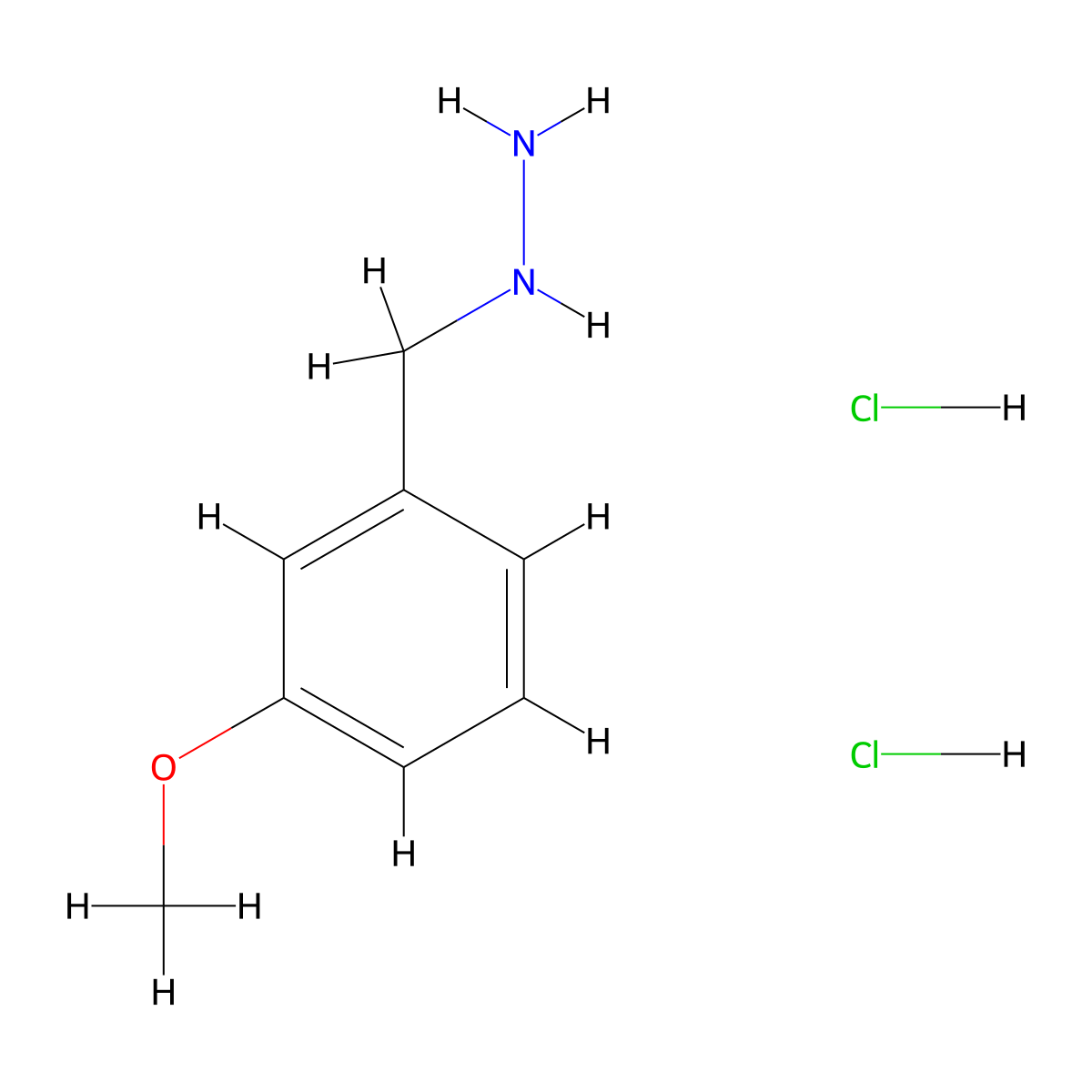 3-Methoxybenzylhydrazine dihydrochloride molecular structure, CAS 194242-26-7