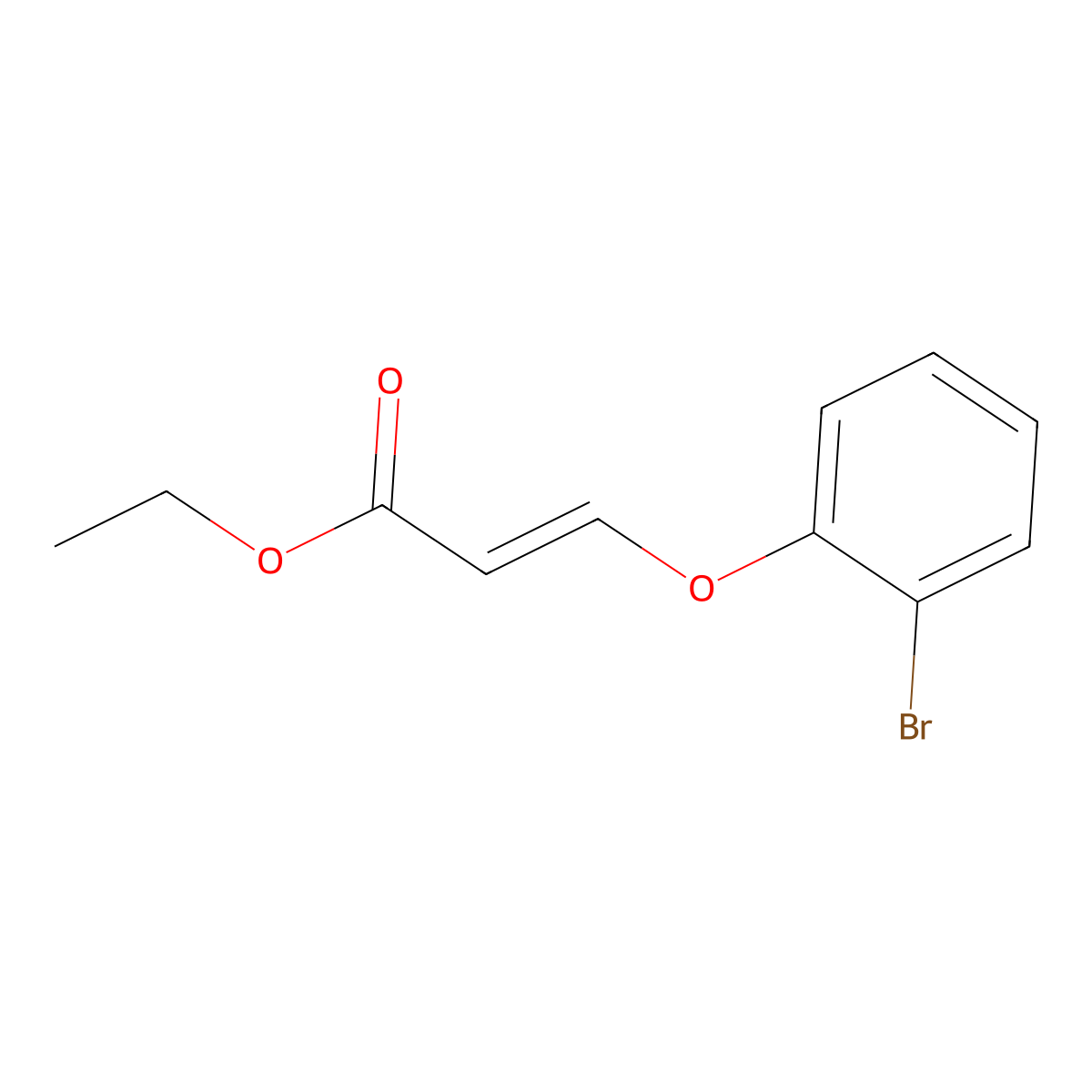 Ethyl 3-(2-bromophenoxy)prop-2-enoate molecular structure, CAS 194278-42-7
