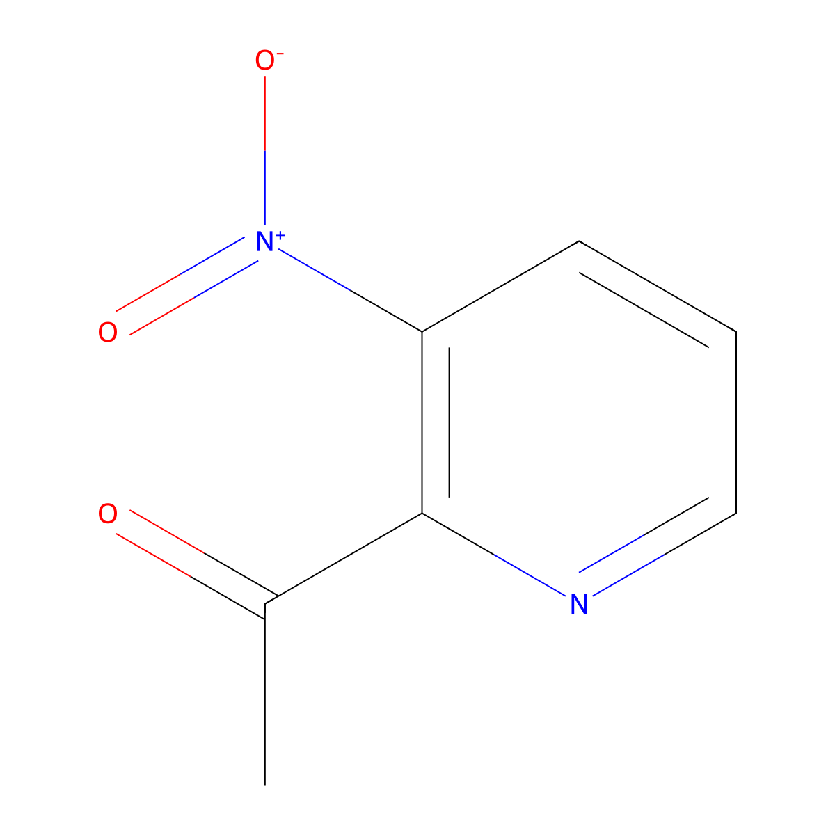 1-(3-Nitropyridin-2-YL)ethanone molecular structure, CAS 194278-44-9