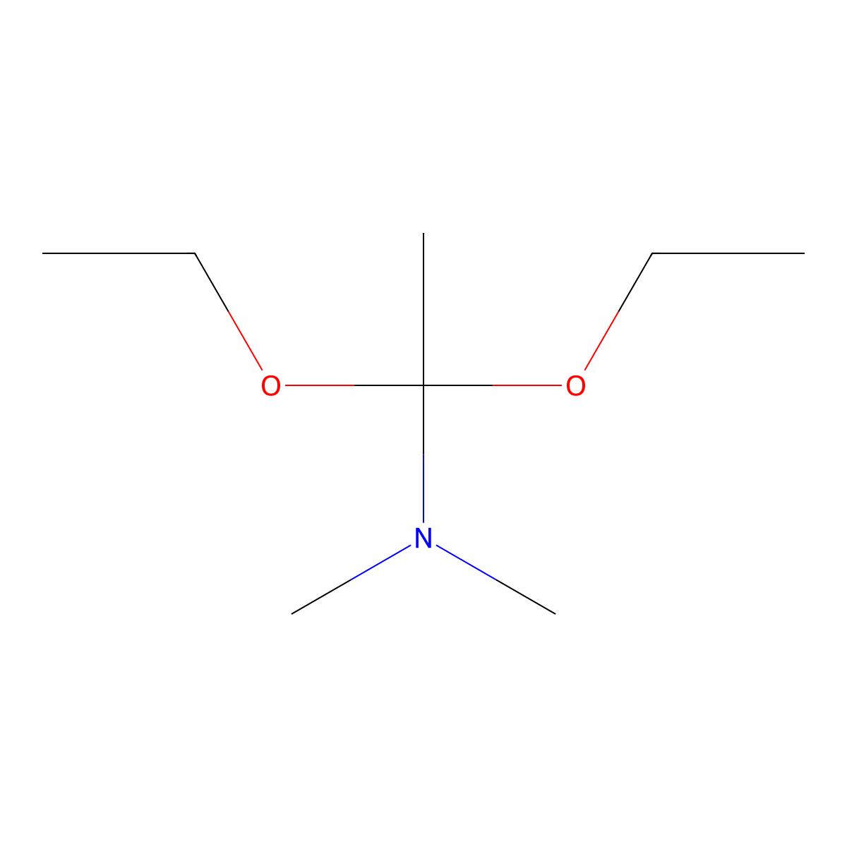 1,1-diethoxy-N,N-dimethylethanamine molecular structure, CAS 19429-85-7
