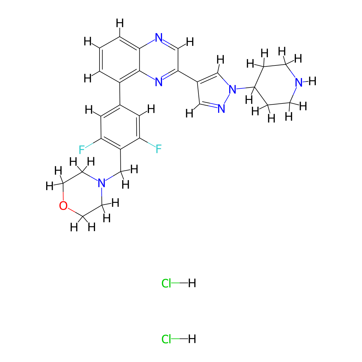 NVP-BSK805 2HCl molecular structure, CAS 1942919-79-0