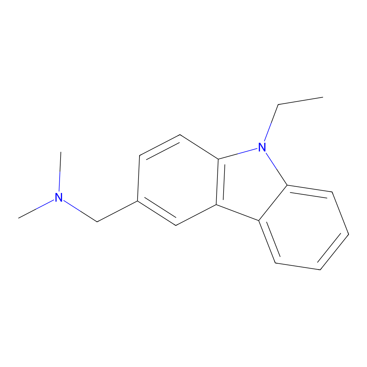 9-Ethyl-N,N-dimethyl-carbazole-3-methanamine molecular structure, CAS 1942923-53-6
