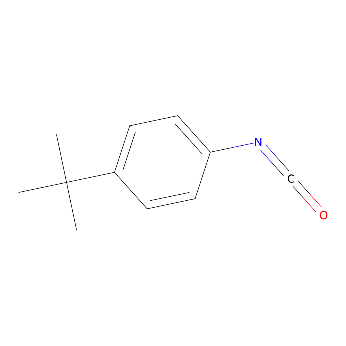 1-Tert-butyl-4-isocyanatobenzene molecular structure, CAS 1943-67-5