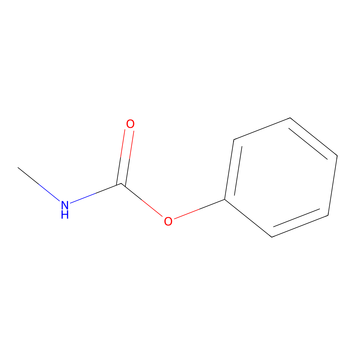 Phenyl Methylcarbamate molecular structure, CAS 1943-79-9