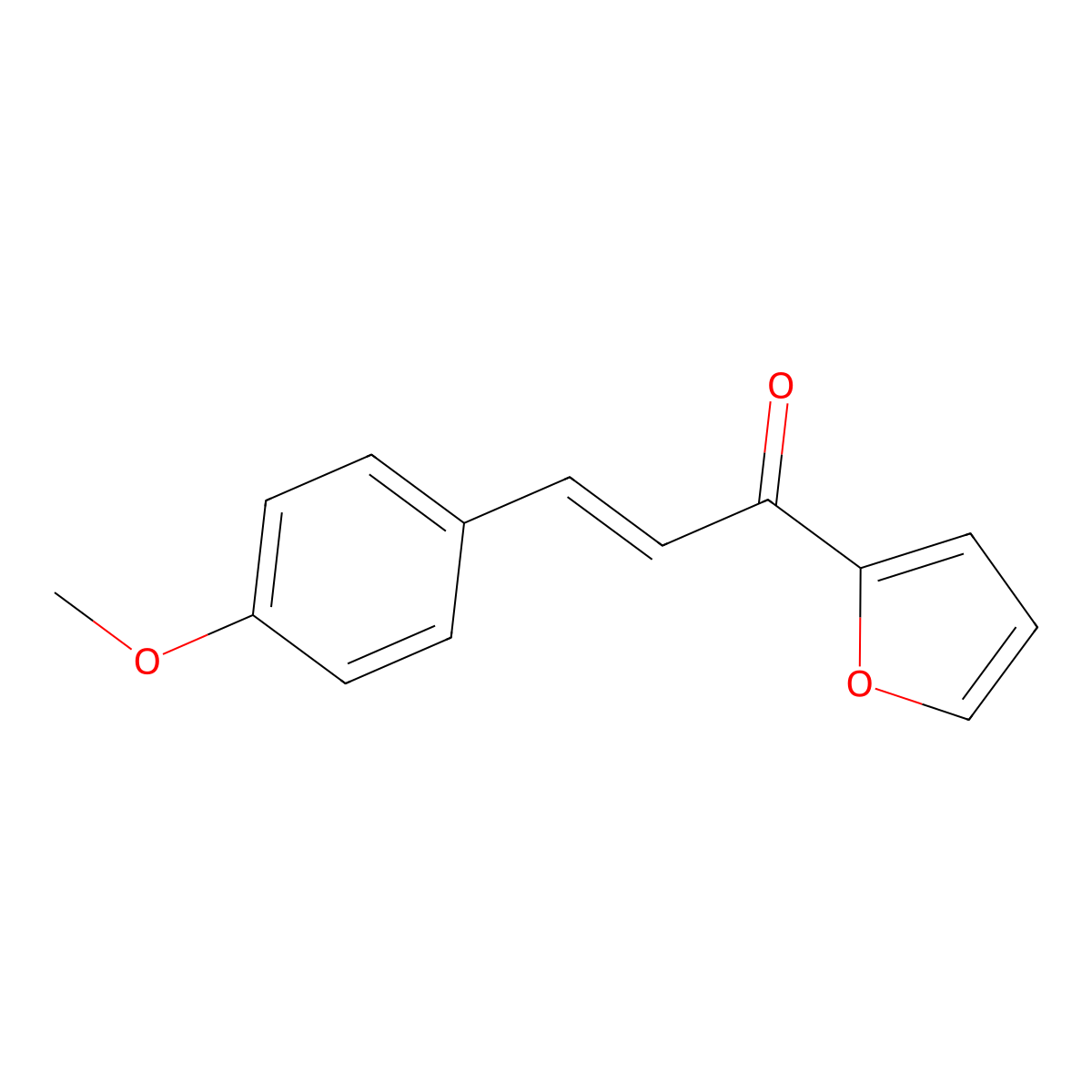 1-(2-Furyl)-3-(4-methoxyphenyl)-2-propen-1-one molecular structure, CAS 19430-55-8
