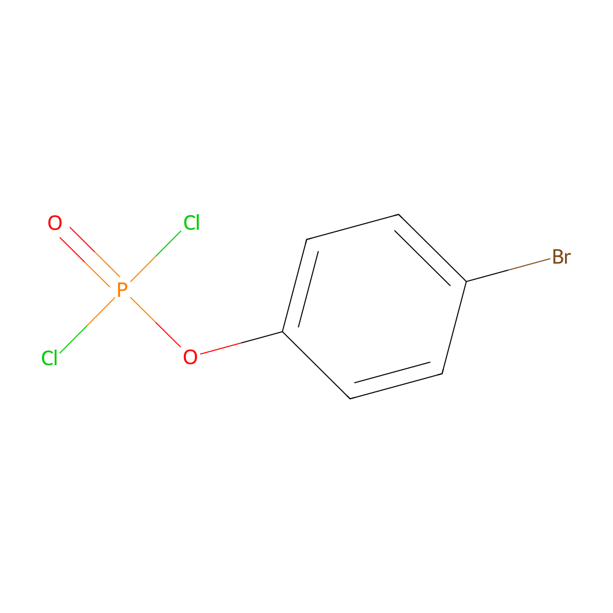 4-Bromophenyl dichlorophosphate molecular structure, CAS 19430-76-3