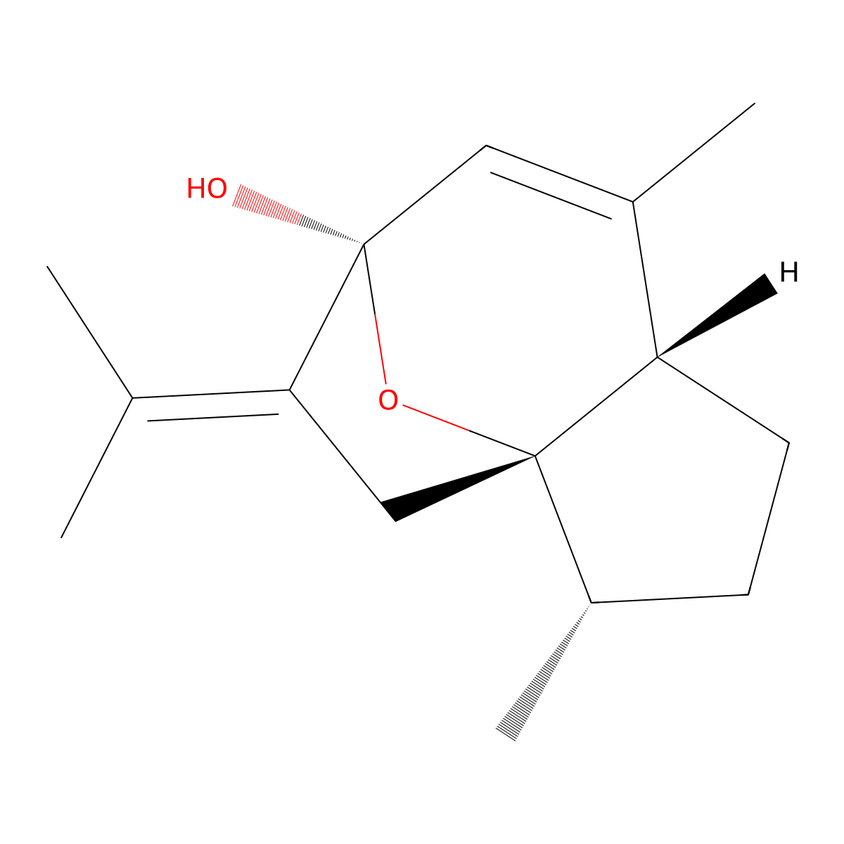 Curcumenol molecular structure, CAS 19431-84-6