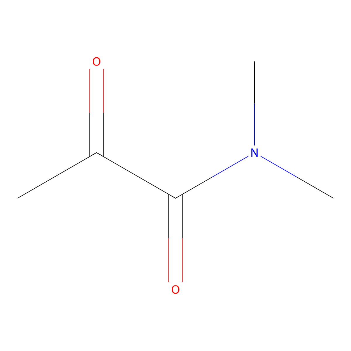 N,N-dimethyl-2-oxopropanamide molecular structure, CAS 19432-30-5